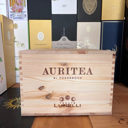 Auritea 2019 cassa di legno - Tenute Lunelli