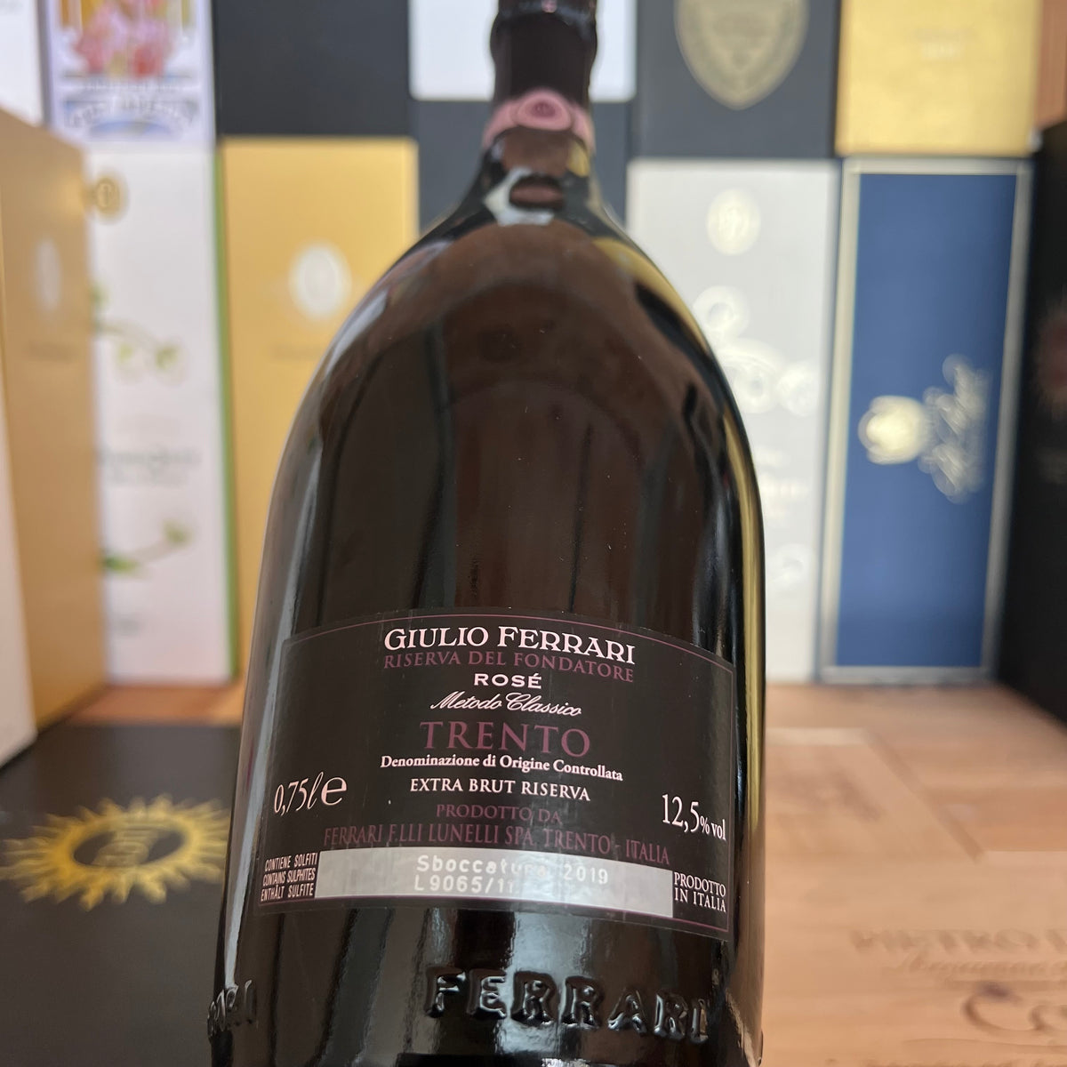 Giulio Ferrari rosè 2007 cofanetto Riserva del Fondatore