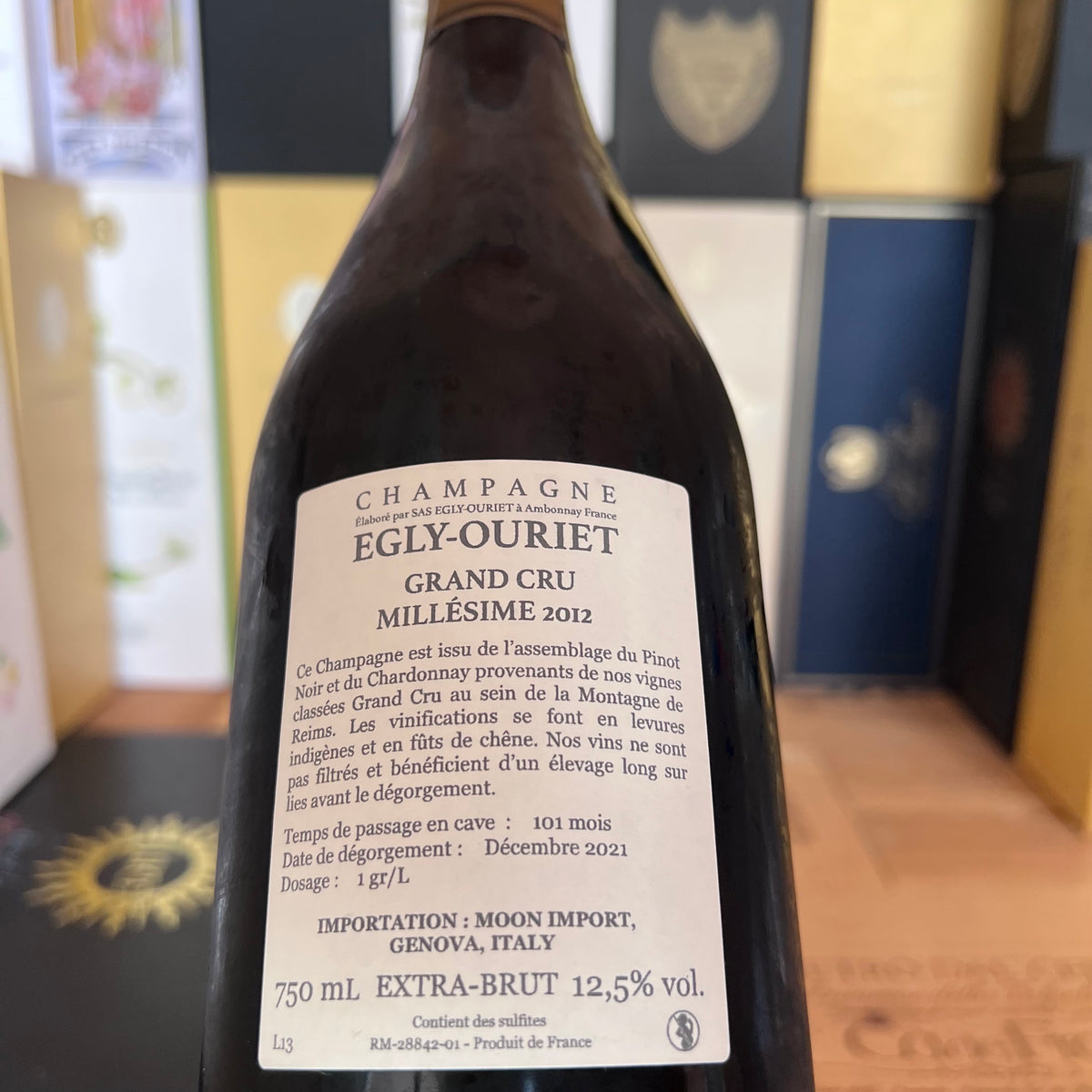 Egly Ouriet millesime 2012 Grand Cru - sbocc 2021