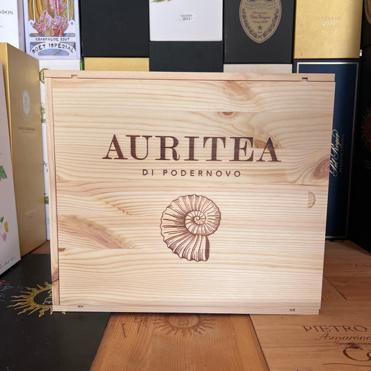 Auritea 2019 cassa di legno - Tenute Lunelli
