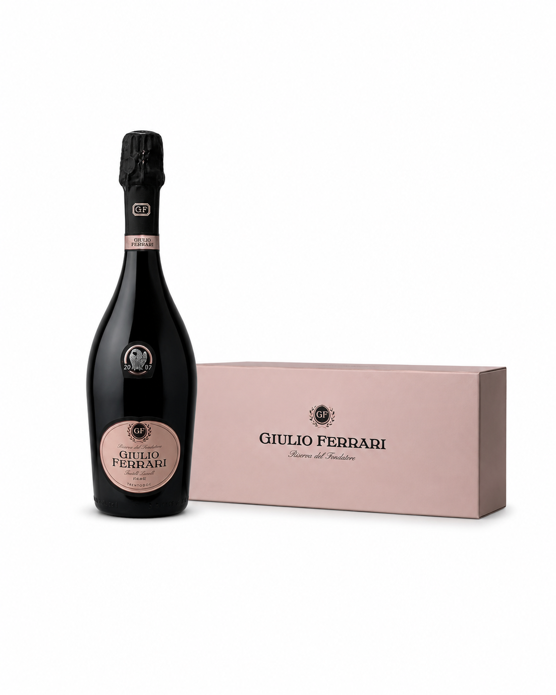 Giulio Ferrari rosè 2007 cofanetto Riserva del Fondatore