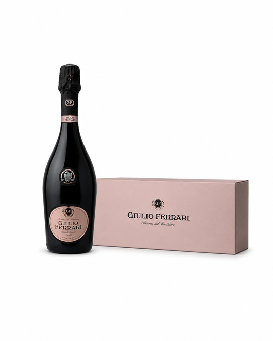 Giulio Ferrari rosè 2007 cofanetto Riserva del Fondatore