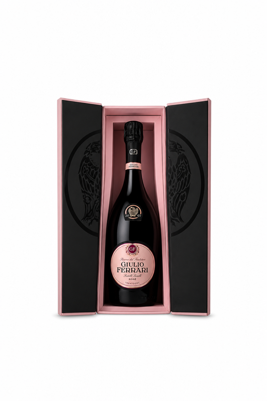 Giulio Ferrari rosè 2007 cofanetto Riserva del Fondatore
